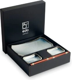 Edo Japan | AURORA | Japanse Sushi Servies Set | 6-Delig | 2 Persoons | In Geschenkdoos