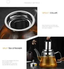 SensaHome - Infuser Theekan/Theepot - Transparant - Glas -Tafelwaren Verkoop 1100x1200