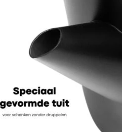 Vatten® - Premium RVS Theepot - Incl. RVS Theefilter - 1L - Zwart - Dubbelwandig -Tafelwaren Verkoop 1110x1200