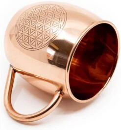 Koperen Beker Flower Of Life Geëtst (470 Ml) -Tafelwaren Verkoop 1115x1200