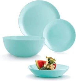 Luminarc Diwali Serviesset - 19-delig - 6 Persoons - Turquoise -Tafelwaren Verkoop 1123x1200 3