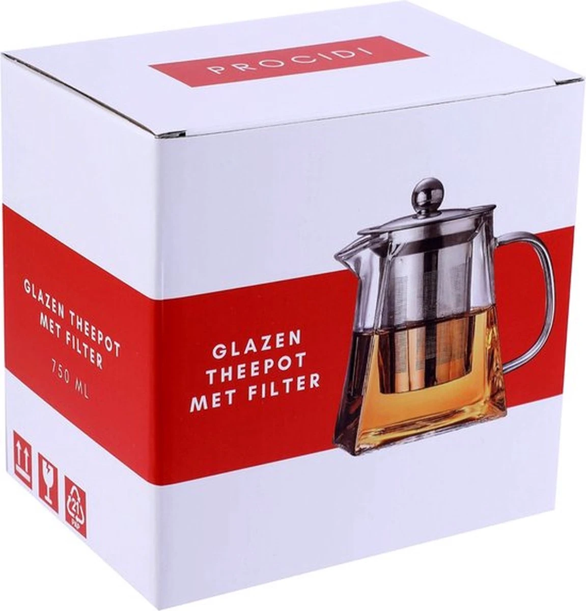 Procidi® Glazen Theepot Met Filter - Theekan Met Infuser - Dubbelwandig Borosilicaat Glas - Thee Thermoskan - Koffiekan 950 ML - Teapot 5 Procidi® Glazen Theepot Met Filter - Theekan Met Infuser - Dubbelwandig Borosilicaat Glas - Thee Thermoskan - Koffiekan 950 ML - Teapot - Afbeelding 5