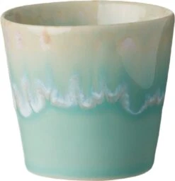 Costa Nova - Grespresso Servies - 6 Espresso Kopjes - Roze-Grijs-Azur-Red-Wit -Turquoise - Aardewerk - H 5.9 Cm -Tafelwaren Verkoop 1158x1200