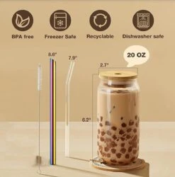 Bubble Tea Beker - Inclusief Stalen Bubble Tea Rietje - 0,5 L - Herbruikbaar - Boba -Tafelwaren Verkoop 1186x1200 1