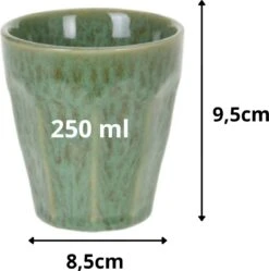 Orange85 Cappuccino Mokken - 4 Stuks - 250 Ml - Porselein - Hittebestendig - Keuken - Accessoires - Cappuccino Glazen - Cappuccino Kopjes - Latte Macchiato Glazen -Tafelwaren Verkoop 1191x1200 1