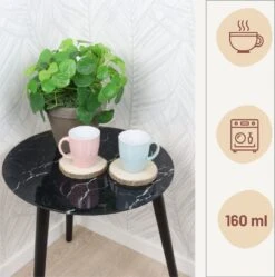 Orange85 Espresso Kopjes - Set Van 6 - Met Oor - 160ml - Meerdere Kleuren - Pastel - Aardewerk -Tafelwaren Verkoop 1192x1200