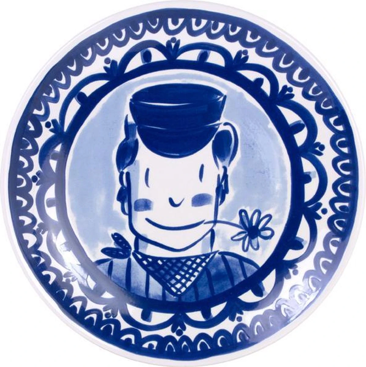 Blond Amsterdam Delfts Blond Dinerbord - � 26 Cm - Jongen - Blauw 1 Blond Amsterdam Delfts Blond Dinerbord - � 26 Cm - Jongen - Blauw