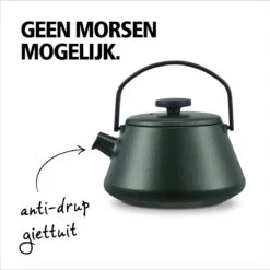 BRABANTIA T-TIME Donkergroene Theepot - Gietijzer - 0,7 L - Inclusief Zeefje -Tafelwaren Verkoop 1198x1200 16