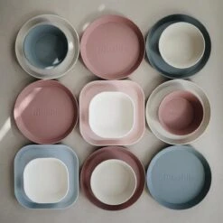 Mushie - Kinderservies Borden Vierkant (Set Van 2) - Borden - Sage -Tafelwaren Verkoop 1198x1200 23