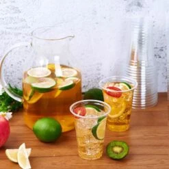 Bio Plastic Bekers - 140 Stuk(s) - 250 Ml - Transparant - Cups - Plastic Glazen - Kerst Servies -Tafelwaren Verkoop 1198x1200 7