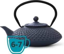 Bredemeijer - Theepot Xilin 1,25L Gietijzer Blauw -Tafelwaren Verkoop 1200x1021