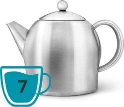 Bredemeijer - Theepot Minuet Santhee 1,4L Mat Dubbelwandig -Tafelwaren Verkoop 1200x1029