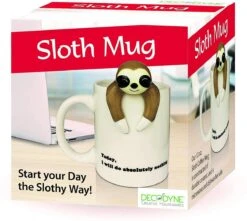Decodyne Luiaard Luie Grappige Koffiemok, Grappige Cadeaus Voor Vrouwen En Mannen 35 Cl -Tafelwaren Verkoop 1200x1072 2