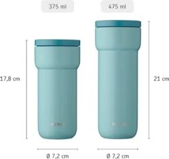 Mepal Isoleerbeker Ellipse 475 Ml – Houdt Je Drankje 6 Uur Warm En 10 Uur Koud – Nordic Denim – Koffiebeker To Go – Lekdicht – Thermosbeker -Tafelwaren Verkoop 1200x1126 5