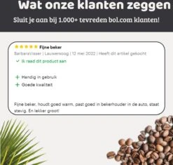 Mmoods Thermosbeker Voor Koffie En Thee 380ml - Koffiebeker To Go - Reisbeker Voor Auto - Herbruikbare Drinkfes Voor Warme En Koude Dranken - Ecologische Thermoskan Zwart Geschenk -Tafelwaren Verkoop 1200x1141