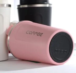 Thermosbeker - Koffiebeker To Go - Travel Mug - Dubbelwandig, RVS & Lekvrij - Thermosbeker Koffie - 380 ML – Roze -Tafelwaren Verkoop 1200x1157 2
