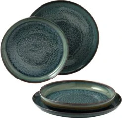 Villeroy & Boch Bordenset Crafted Breeze Grijsblauw 4-Delig