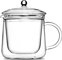 Vatten® Premium Glazen Theepot - 700ml - Dubbelwandig - Anti-drup - Transparant -Tafelwaren Verkoop 1200x1160 2