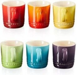 Le Creuset Espresso Kopjes Rainbow 100 Ml - 6 Stuks -Tafelwaren Verkoop 1200x1171 1