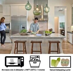 Onbreekbare Borden Van 25 Cm, 6-delige Set, Herbruikbare Platte Borden Met Luffas-afwasborstels, Eetborden, Kunststof, Licht Voor Feestjes, Kamperen, BBQ/pizza, Magnetronbestendig, Vaatwasmachinebestendig, BPA-vrij (veelkleurig) -Tafelwaren Verkoop 1200x1171 10