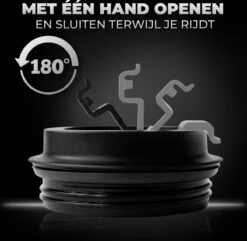 Volcan RVS Koffiebeker To Go Met Sleeve - Thermosbeker - Theebeker - Coffee - Zwart -Tafelwaren Verkoop 1200x1173