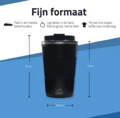 GOAT Outdoor RVS Koffiebeker To Go - Thermosbeker - Theebeker - Reisbeker - Lekvrij - 380ml - Zwart -Tafelwaren Verkoop 1200x1185 2