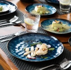 Serviesset 8 Personen - 24 Delig - Handgemaakt - Blauw -Tafelwaren Verkoop 1200x1185 6