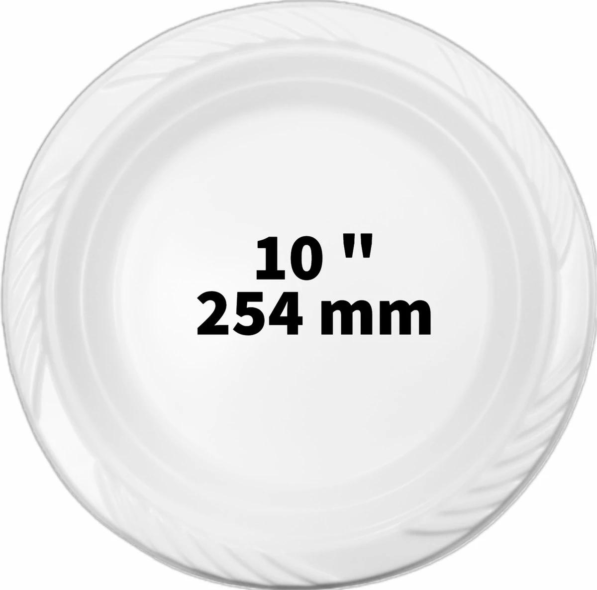100 Grote Witte PP Borden - 10" - 254mm - Feest, BBQ Borden - Herbruikbaar - Royal Ware 1 100 Grote Witte PP Borden - 10" - 254mm - Feest, BBQ Borden - Herbruikbaar - Royal Ware