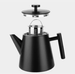 Castagnola Theepot Met Filter – Theekan – Theepot Dubbelwandig – Theepot Roestvrijstaal – Hoogwaardig RVS – 1 Liter – 5 Kopjes Thee – Zwart -Tafelwaren Verkoop 1200x1195 14