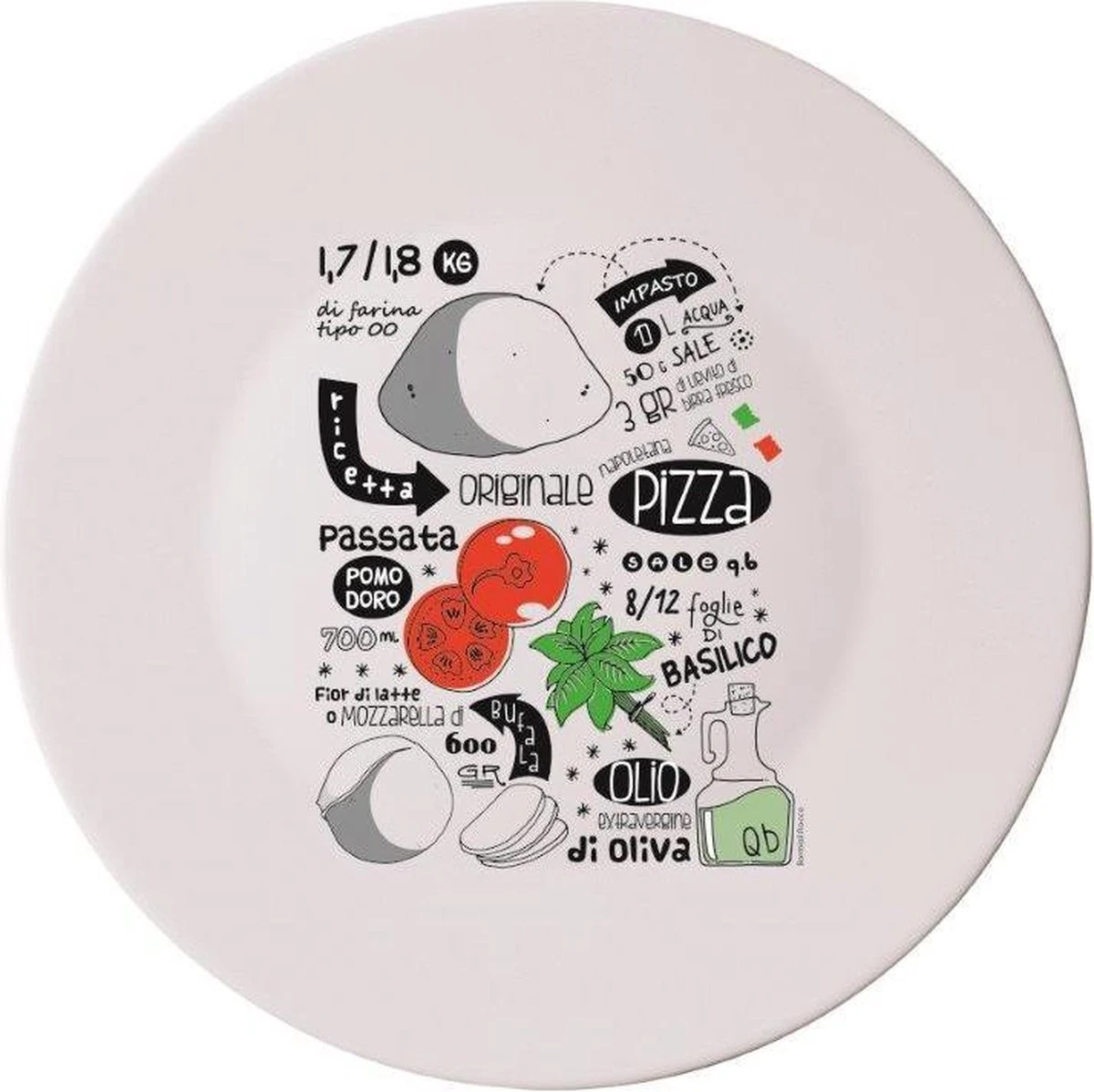 Bormioli Rocco Recipe Pizzabord - Ø 33 Cm - Set-4 4 Bormioli Rocco Recipe Pizzabord - Ø 33 Cm - Set-4 - Afbeelding 4