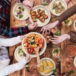 Haago 100 Biologisch Afbreekbare Ronde Borden Set Van Suikerriet, Large (26cm) En Small (18cm) - Milieuvriendelijk En Composteerbaar -Tafelwaren Verkoop 1200x1199 6