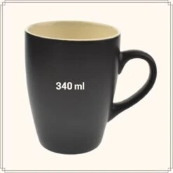 OTIX Koffiekopjes - Met Oor - Set Van 6 - Theekoppen - 340ml - Zwart - Keramiek -Tafelwaren Verkoop 1200x1200 161