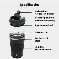 Castagnola Design RVS Koffiebeker To Go - Zwart - 380ml - Thermosbeker - Theebeker 14 Castagnola Design RVS Koffiebeker To Go - Zwart - 380ml - Thermosbeker - Theebeker -Tafelwaren Verkoop 1200x1200 202