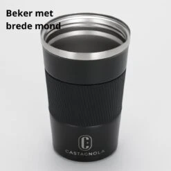 Castagnola Design RVS Koffiebeker To Go - Zwart - 380ml - Thermosbeker - Theebeker 16 Castagnola Design RVS Koffiebeker To Go - Zwart - 380ml - Thermosbeker - Theebeker -Tafelwaren Verkoop 1200x1200 203