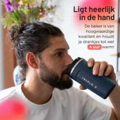 Triple J® Koffiebeker To Go - Thermosbeker - BPA & Lekvrij - 510ml - Blauw -Tafelwaren Verkoop 1200x1200 213