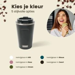 LaCardia Koffiebeker To Go Premium Zwart – Thermosbeker – Theebeker – 380ML – Herbruikbaar -Tafelwaren Verkoop 1200x1200 247
