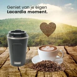 LaCardia Koffiebeker To Go Premium Zwart – Thermosbeker – Theebeker – 380ML – Herbruikbaar -Tafelwaren Verkoop 1200x1200 249