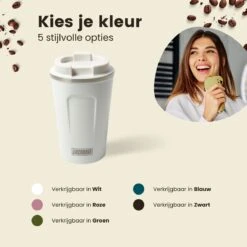 LaCardia Koffiebeker To Go Premium Wit – Thermosbeker – Theebeker – 380ML – Herbruikbaar -Tafelwaren Verkoop 1200x1200 253