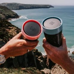 Circular&Co. Herbruikbare To Go Koffiebeker (rCUP) Zwart/geel 12oz/340ml -Tafelwaren Verkoop 1200x1200 299