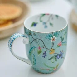 Pip Studio Jolie - Set 2 Tassen Flowers - Small 145ml - Mokken Klein - Bloemen - Groen -Tafelwaren Verkoop 1200x1200 367
