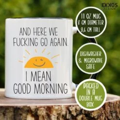 Goodmorning Mok - Mok Met Tekst - Grappige Mok - Verjaardag Cadeau - Cadeau Voor Man - Cadeau Voor Vrouw - Cadeau Voor Haar - Cadeau Voor Hem - Grappige Cadeau - Thee Glazen - Valentijn Cadeautjes - Koffiekopjes -Tafelwaren Verkoop 1200x1200 413