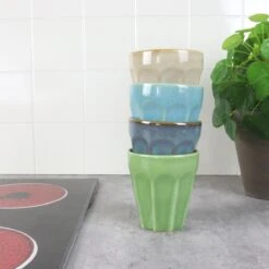 Orange85 Cappuccino Mokken - 4 Stuks - 250 Ml - Porselein - Hittebestendig - Keuken - Accessoires - Cappuccino Glazen - Cappuccino Kopjes - Latte Macchiato Glazen -Tafelwaren Verkoop 1200x1200 460