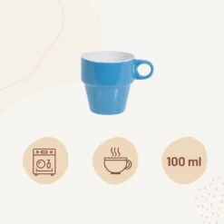 Orange85 Koffiekopjes - Met Houder - Set Van 6 - Gekleurd - 300 Ml - Keramiek -Tafelwaren Verkoop 1200x1200 477