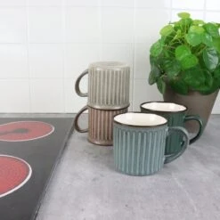 OTIX Koffiekopjes - Met Oor - Set Van 4 - Aardewerk - 250 Ml -Tafelwaren Verkoop 1200x1200 486