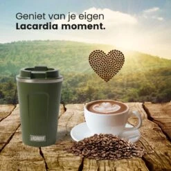 LaCardia Koffiebeker To Go Premium Groen – Thermosbeker – Theebeker – 380ML – Herbruikbaar -Tafelwaren Verkoop 1200x1200 49