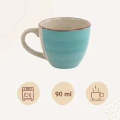 Orange85 Espresso Kopjes - Koffie - Set Van 6 - Meerdere Kleuren - 100 Ml - Aardewerk - Glazen - Met Oor - Koffiekopjes -Tafelwaren Verkoop 1200x1200 497