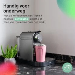 Triple J® Koffiebeker To Go - Thermosbeker - BPA & Lekvrij - 380ml - Roze -Tafelwaren Verkoop 1200x1200 52