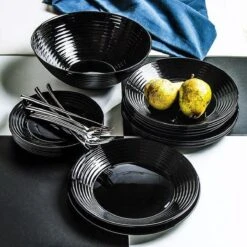 Luminarc Harena Serviesset - Zwart - 19-delig - 6 Persoons -Tafelwaren Verkoop 1200x1200 591