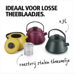 BRABANTIA T-TIME Donkergroene Theepot - Gietijzer - 0,7 L - Inclusief Zeefje -Tafelwaren Verkoop 1200x1200 686