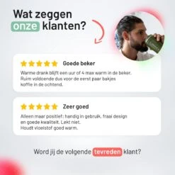 Triple J® Koffiebeker To Go - Thermosbeker - BPA & Lekvrij - 380ml - Zwart -Tafelwaren Verkoop 1200x1200 74